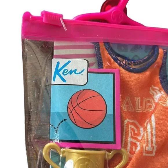 BARBIE KEN Clothing Basketball Player Career Fashion Pack Jersey Shorts New - Picture 2 of 5